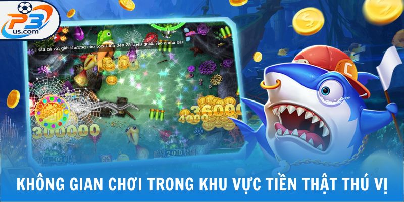 Không gian trong khu vực tiền thật thú vị